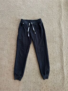 Figs Black Zamora jogger scrub pants